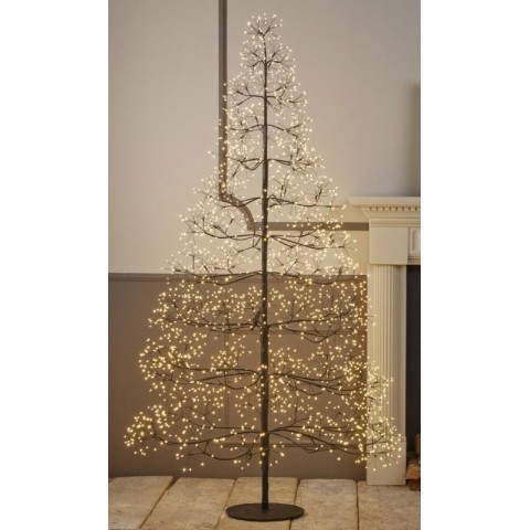 ALBERO 180CM CON 2100 LED BLAC